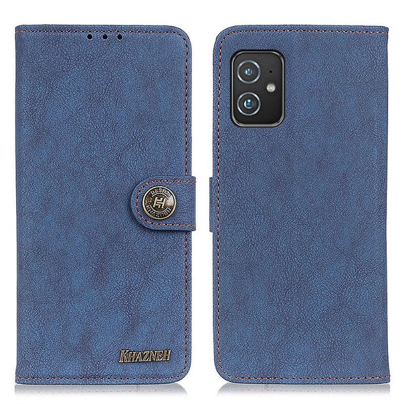 Flipové Pouzdro Na Asus Zenfone 8 Khazneh Retro Kožený Efekt