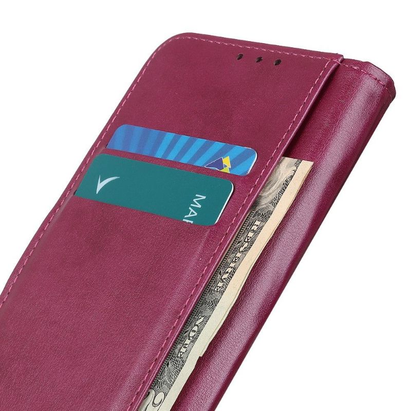 Flipové Pouzdro Na Asus Zenfone 8 Kožené Pouzdro Klapka Z Umělé Kůže S Nýtem