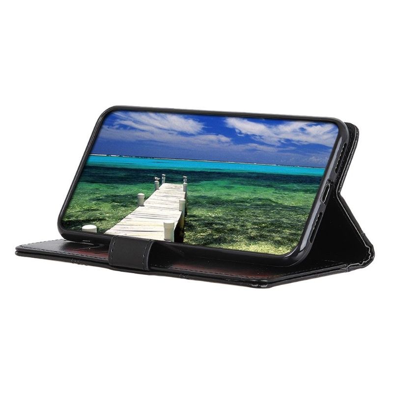 Flipové Pouzdro Na Asus Zenfone 8 Kožený Efekt S Nýty