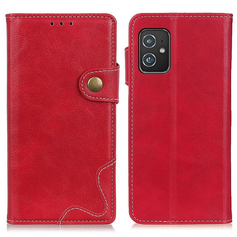 Flipové Pouzdro Na Asus Zenfone 8 Odkryté Švy Ve Tvaru S