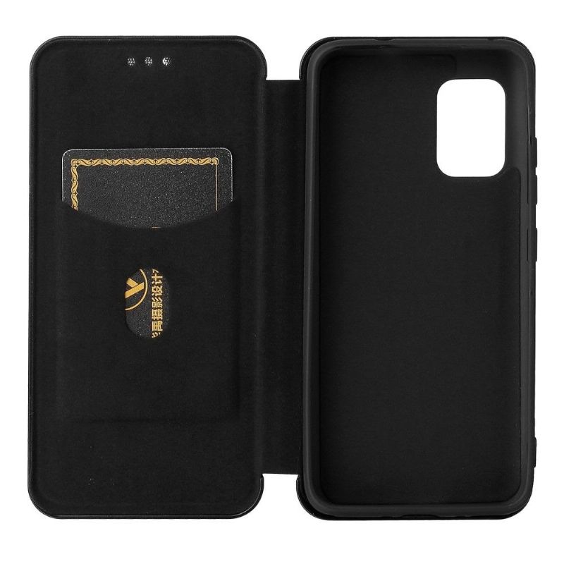 Flipové Pouzdro Na Asus Zenfone 8 Umělá Kůže Ve Stylu Uhlíkových Vláken