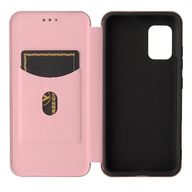 Flipové Pouzdro Na Asus Zenfone 8 Umělá Kůže Ve Stylu Uhlíkových Vláken