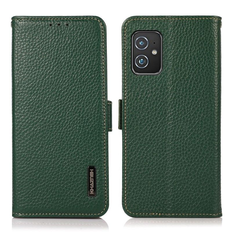Flipové Pouzdro Na Asus Zenfone 8 Zrnitá Kůže Khazneh