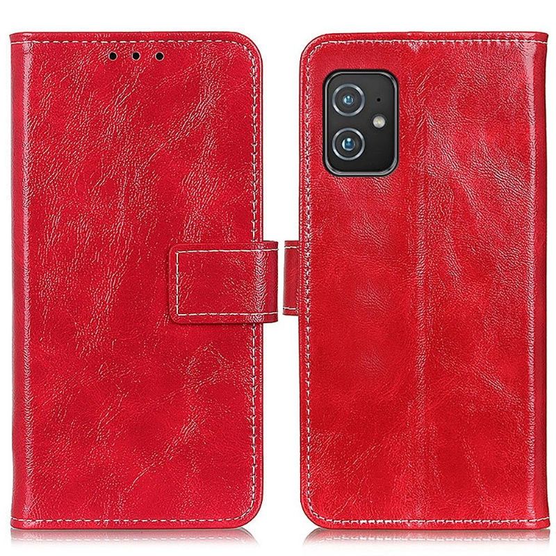 Kožené Pouzdro Na Asus Zenfone 8 Prošívání S Luxusním Koženým Efektem