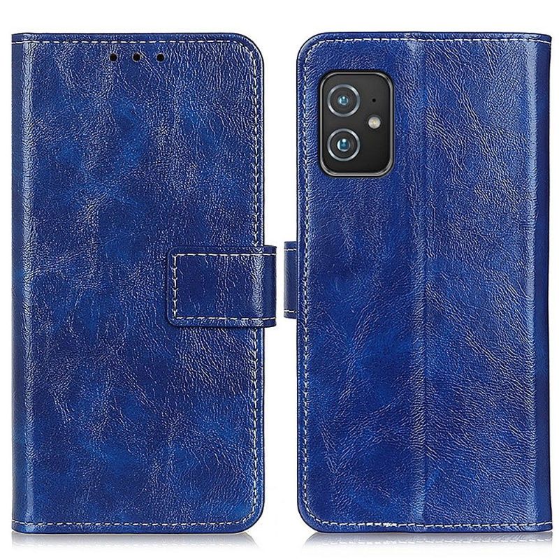 Kožené Pouzdro Na Asus Zenfone 8 Prošívání S Luxusním Koženým Efektem