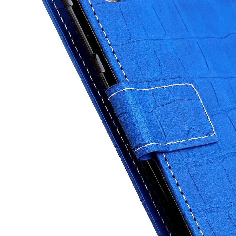 Kožené Pouzdro Na Asus Zenfone 8 Vzhled Imitace Kůže Croc