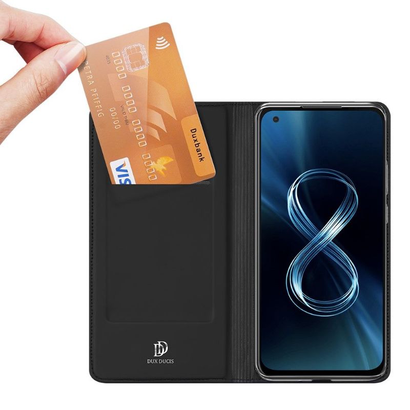 Pouzdra Na Asus Zenfone 8 Obchodní Saténový Efekt