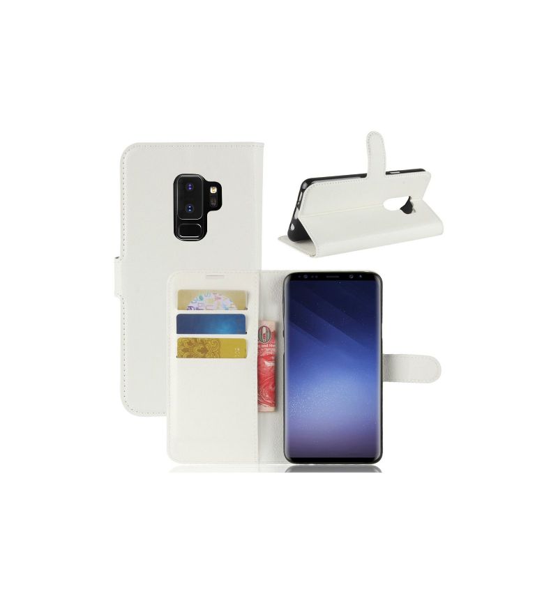 Flipové Pouzdro Na Samsung Galaxy S9 Plus Stylový Kožený Držák Na Karty