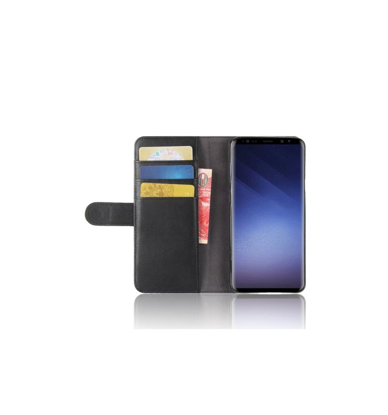 Kožené Pouzdro Na Samsung Galaxy S9 Plus Prémiový Kožený Držitel Karty