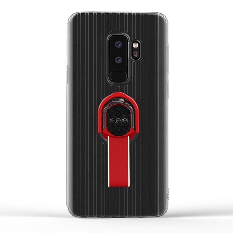 Kryt Na Samsung Galaxy S9 Plus Transparentní S Rukojetí - Červená