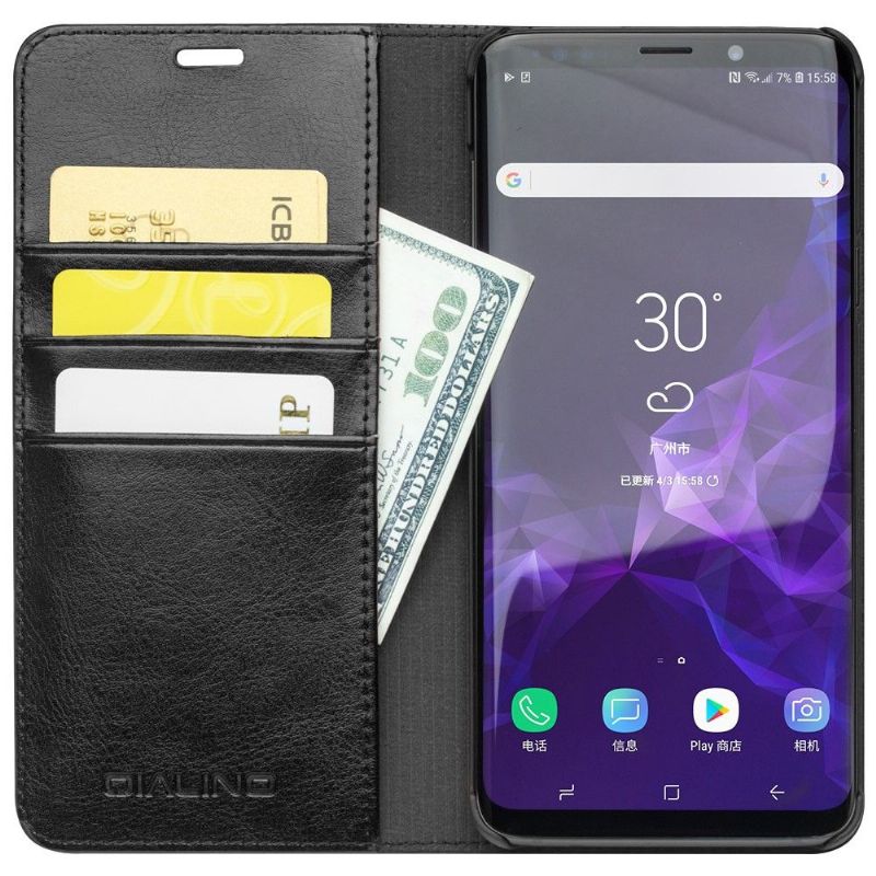 Pouzdra Na Samsung Galaxy S9 Plus Držák Karet Z Pravé Kůže