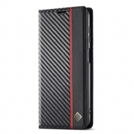Kožené Pouzdro Samsung Galaxy A17 4g / 5g Kryty Na Mobil Lc.imeeke Uhlíková Vlákna