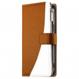 Kožený Kryt Na Samsung Galaxy A17 4g / 5g Peněženka Na Zip A Pásek