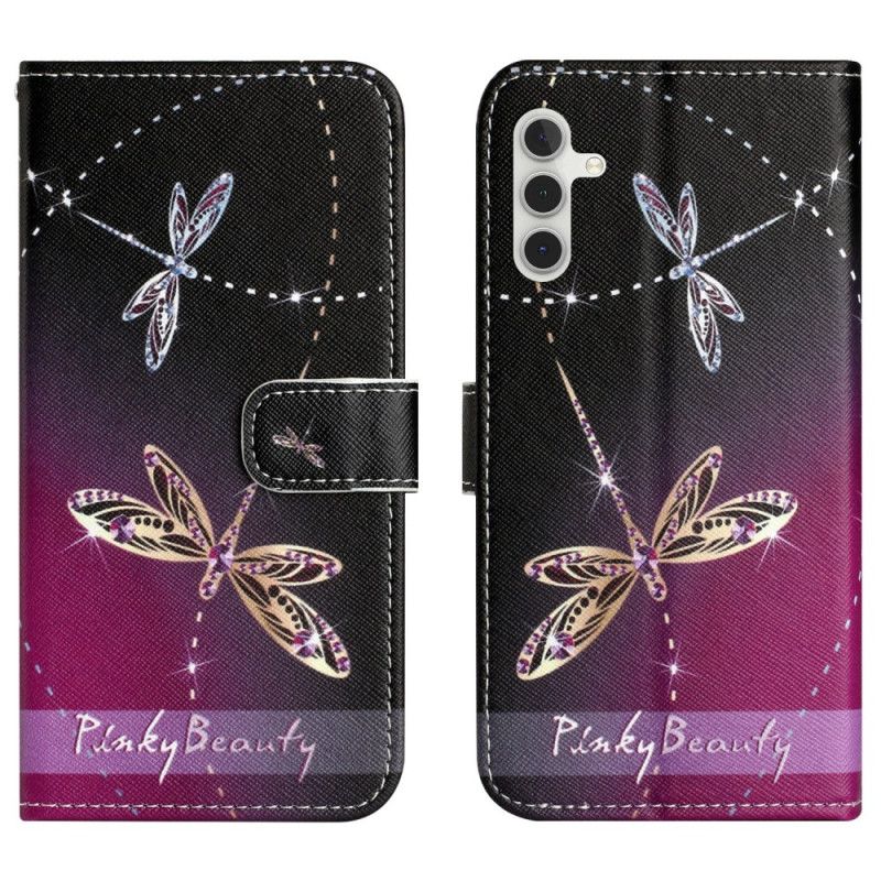 Kožený Kryt Na Samsung Galaxy A17 4g / 5g Vážky