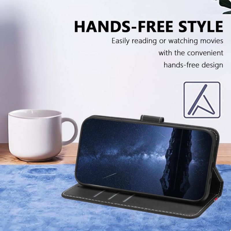 Kožený Kryt Samsung Galaxy A17 4g / 5g Barevné Lemování