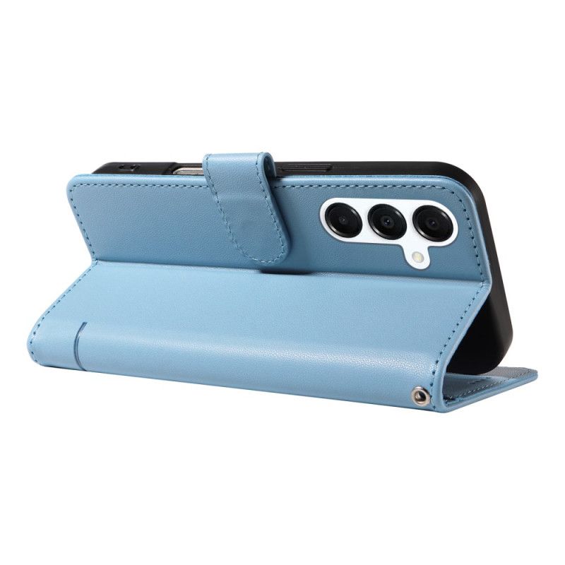 Kožený Kryt Samsung Galaxy A17 4g / 5g Popruh S Kočičím Vzorem