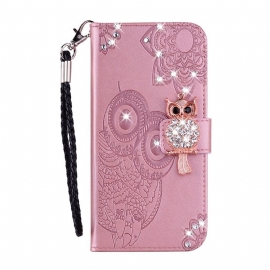 Kožený Kryt Samsung Galaxy A17 4g / 5g Soví Design