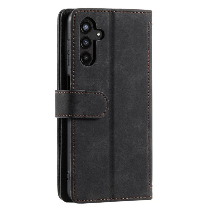 Kožený Kryt Samsung Galaxy A17 4g / 5g Vintage Peněženka S 9 Přihrádkami Na Karty