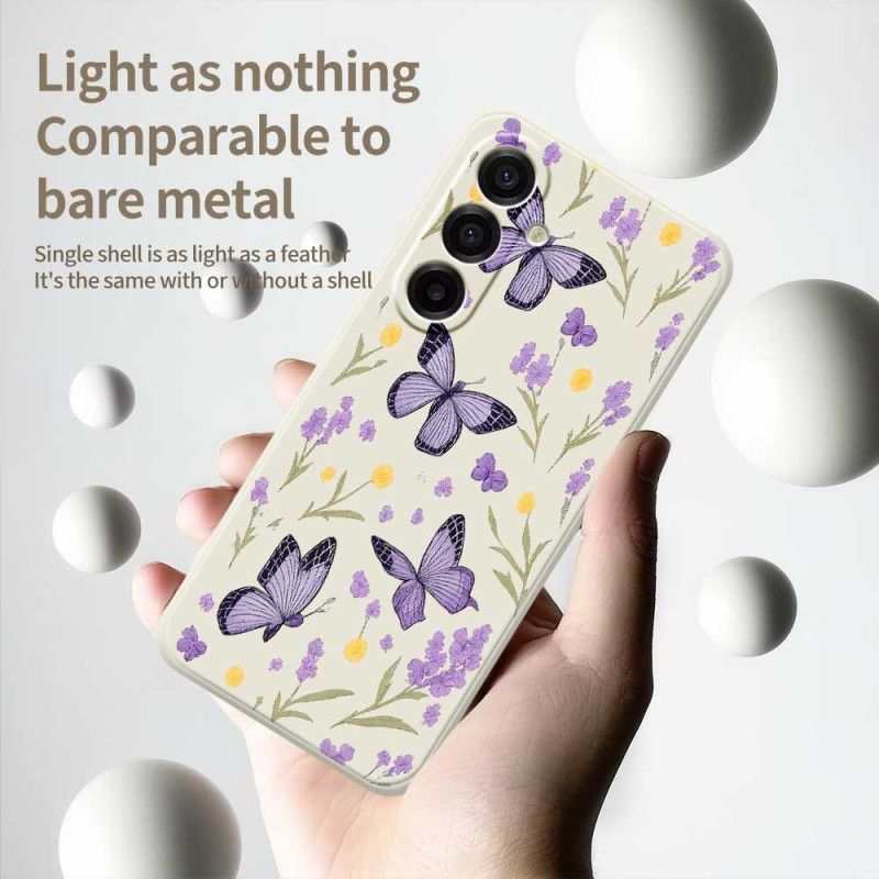 Kryt Samsung Galaxy A17 4g / 5g Kryty Na Mobil Fialové Motýli