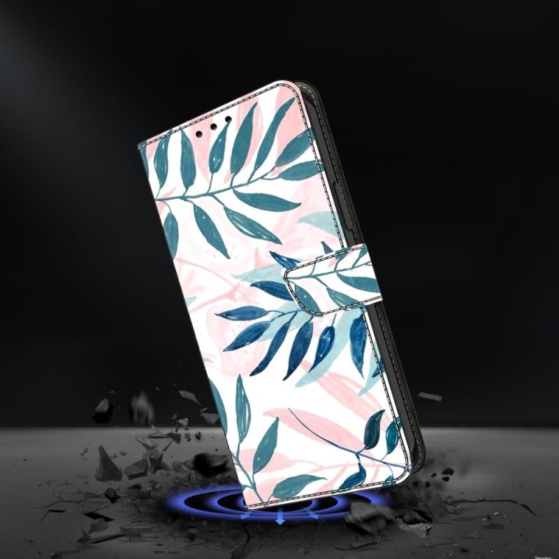 Peněženková Pouzdra Samsung Galaxy A17 4g / 5g Akvarelové Listy