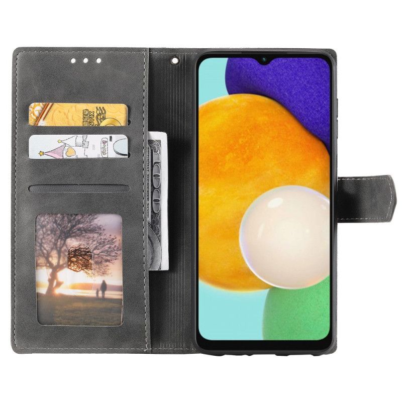 Peněženková Pouzdra Samsung Galaxy A17 4g / 5g Kryty Na Mobil Dvoubarevný Trojúhelníkový Design