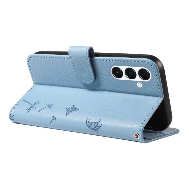 Peněženková Pouzdra Samsung Galaxy A17 4g / 5g Pampelišky Se Šňůrkou Na Krk