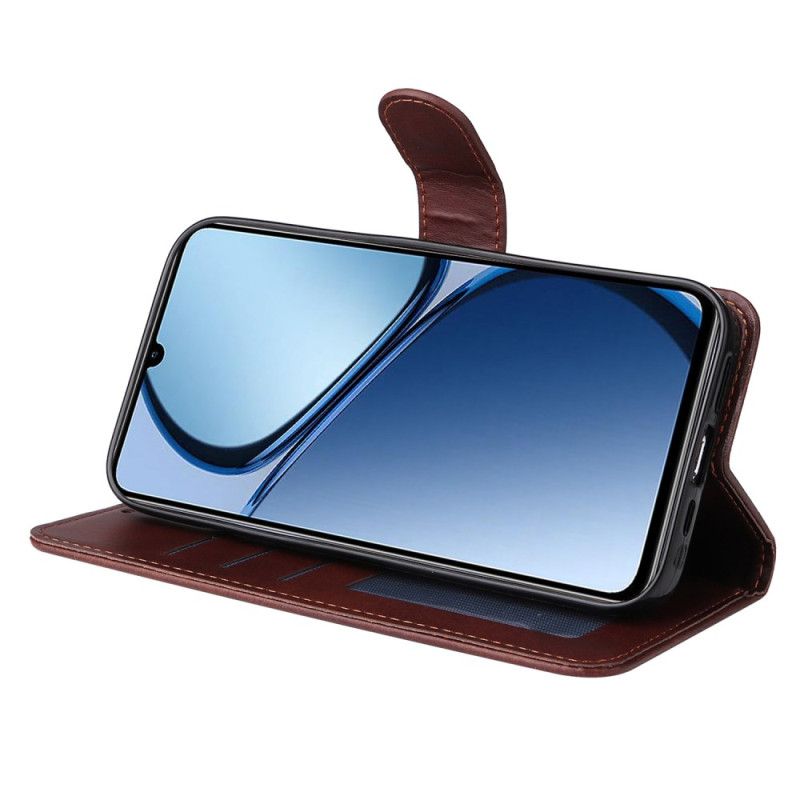 Kožený Kryt Na Realme Note 60 Efekt Obyčejné Kůže