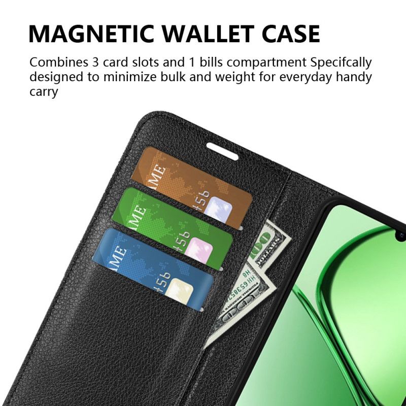 Kožený Kryt Realme Note 60 Klasická Umělá Kůže Liči