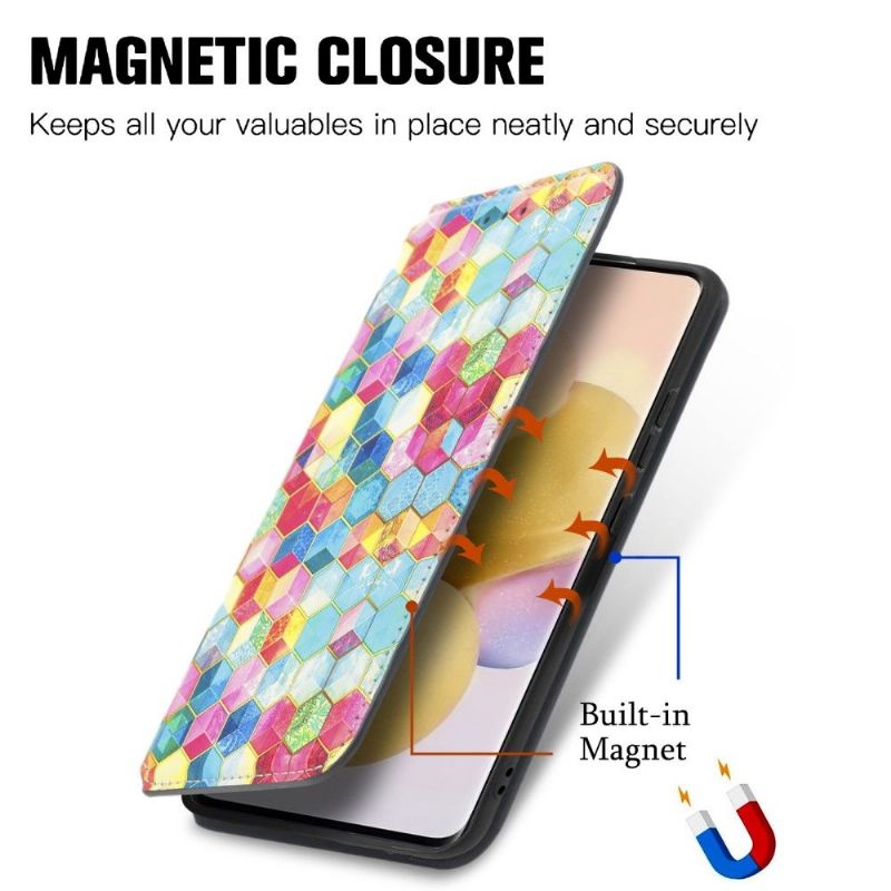 Flipové Pouzdro Na Xiaomi 12 Barevné Kostky