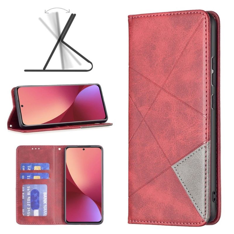Flipové Pouzdro Na Xiaomi 12 Kožený Držitel Karty Ve Stylu Célinia