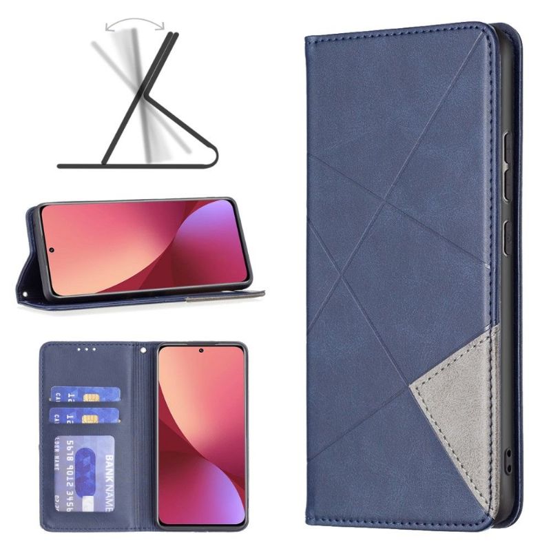 Flipové Pouzdro Na Xiaomi 12 Kožený Držitel Karty Ve Stylu Célinia
