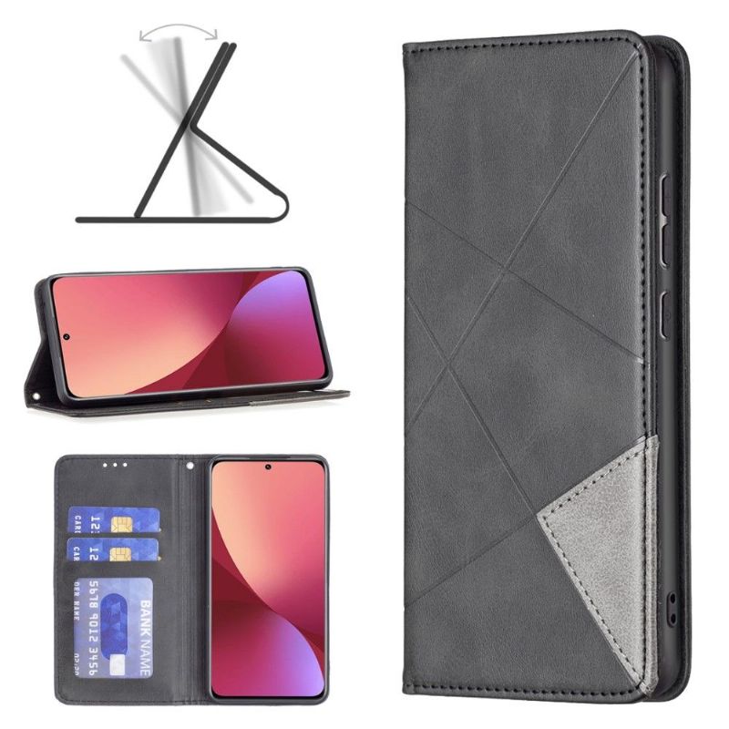 Flipové Pouzdro Na Xiaomi 12 Kožený Držitel Karty Ve Stylu Célinia
