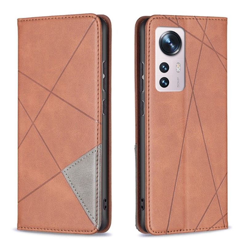Flipové Pouzdro Na Xiaomi 12 Kožený Držitel Karty Ve Stylu Célinia