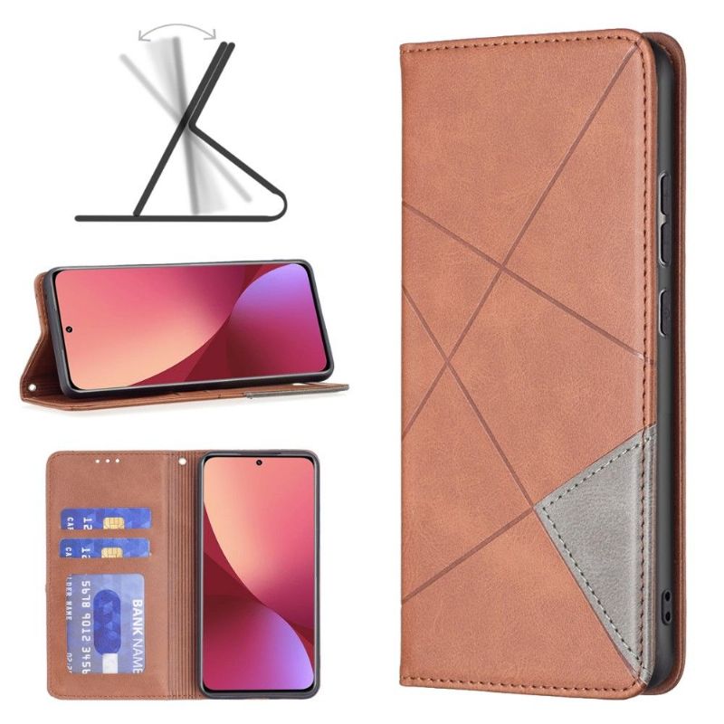 Flipové Pouzdro Na Xiaomi 12 Kožený Držitel Karty Ve Stylu Célinia