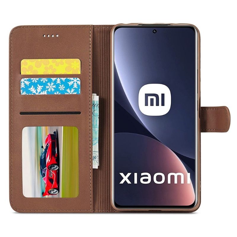 Flipové Pouzdro Na Xiaomi 12 Kožený Efekt Lc.imeeke