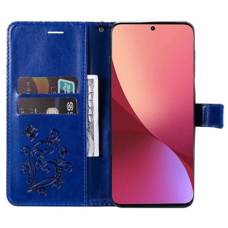 Flipové Pouzdro Na Xiaomi 12 Motýli Podpůrných Funkcí