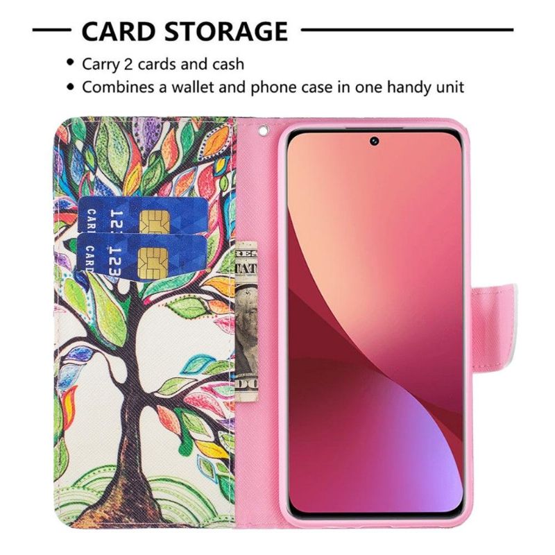Flipové Pouzdro Na Xiaomi 12 Stromová Kresba