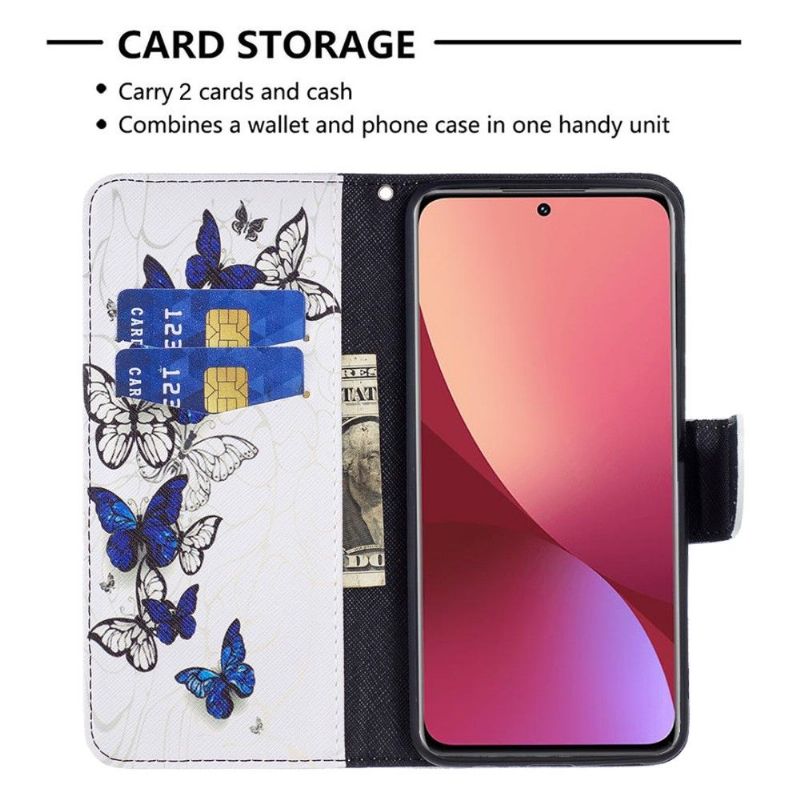 Flipové Pouzdro Na Xiaomi 12 Více Motýlů