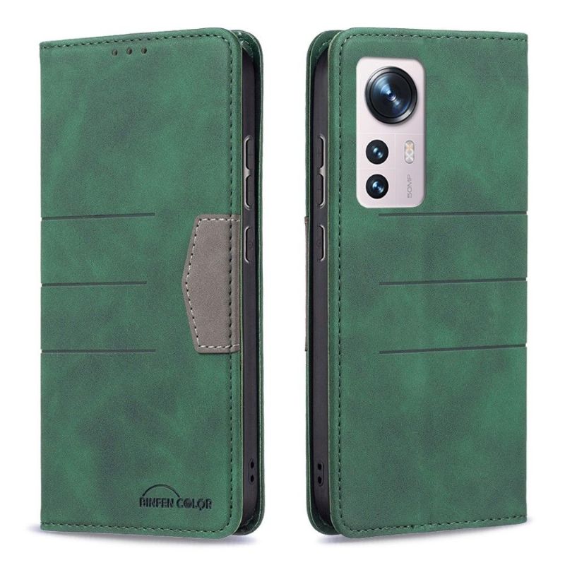 Kožené Pouzdro Na Xiaomi 12 Flipové Pouzdro Binfen Color Flip Umělá Kůže