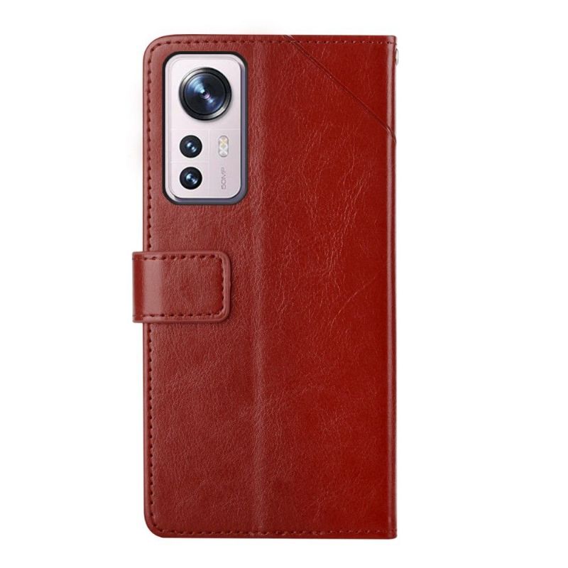 Kožené Pouzdro Na Xiaomi 12 Kožený Efekt Čar Y