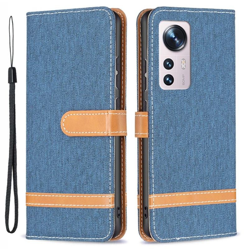 Kožené Pouzdro Na Xiaomi 12 Látkový Potah