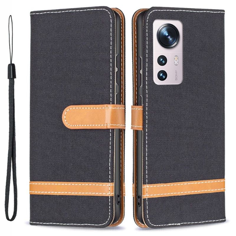 Kožené Pouzdro Na Xiaomi 12 Látkový Potah