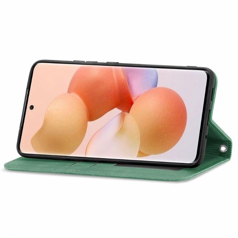 Kožené Pouzdro Na Xiaomi 12 Obchodní Retro