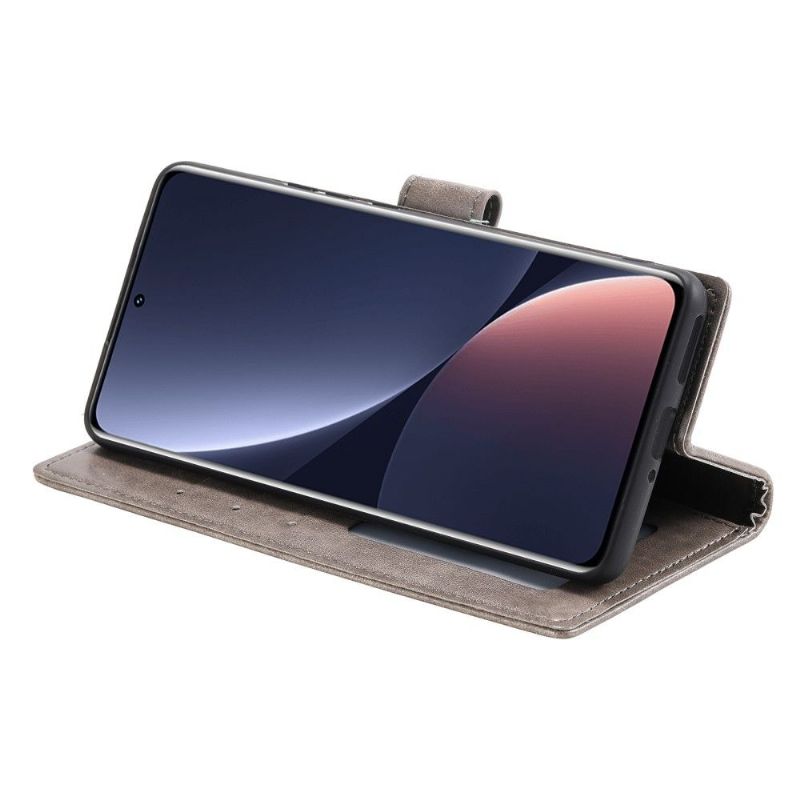 Kožené Pouzdro Na Xiaomi 12 Sluneční Mandala