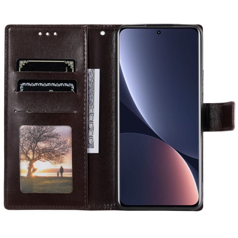 Kožené Pouzdro Na Xiaomi 12 Sluneční Mandala