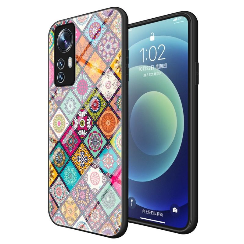 Kryt Na Xiaomi 12 Mandalový Kaleidoskop Se Stojanem