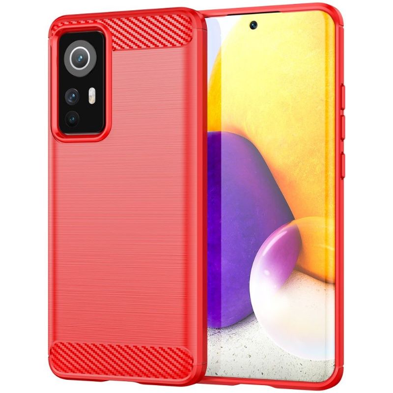 Kryt Na Xiaomi 12 Silikonový Kartáčovaný Efekt