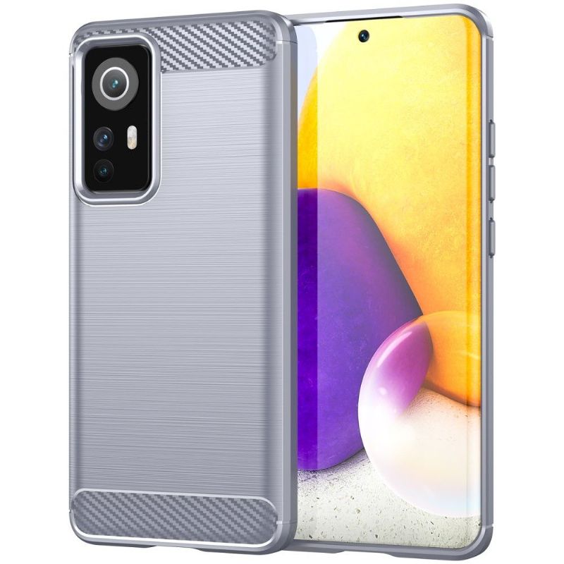 Kryt Na Xiaomi 12 Silikonový Kartáčovaný Efekt