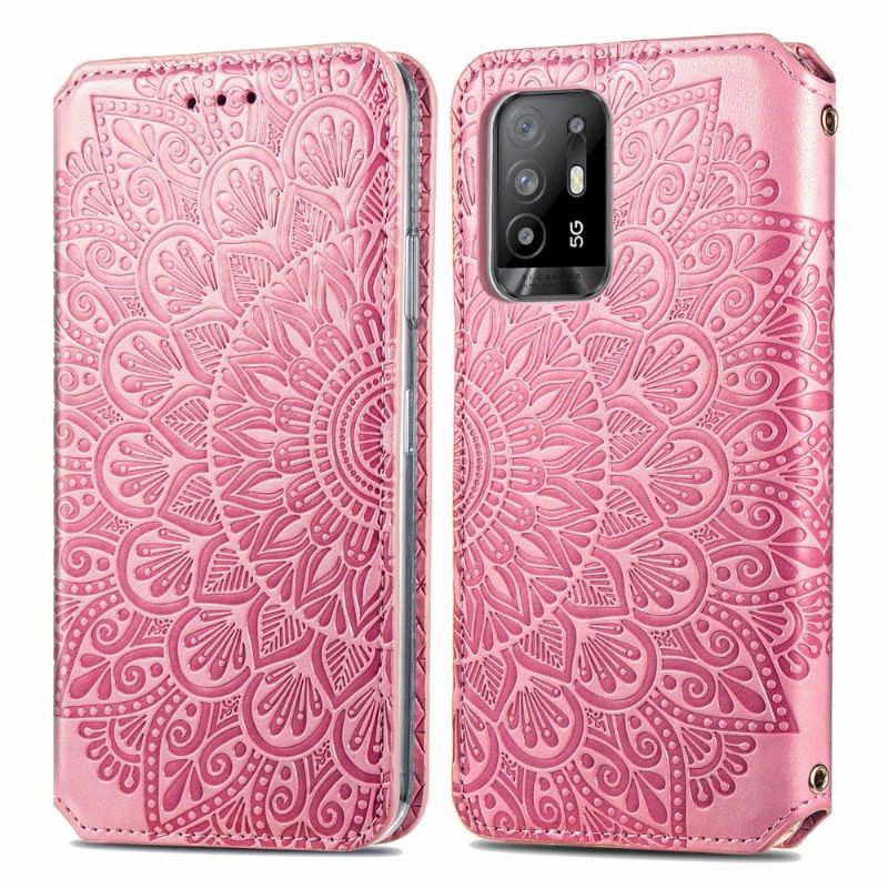 Flipové Pouzdro Na Oppo A94 5G Elegantní Umělá Kůže Mandala