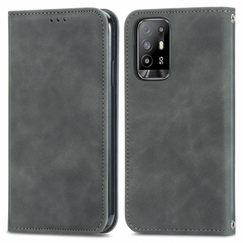 Flipové Pouzdro Na Oppo A94 5G Obchodní Retro